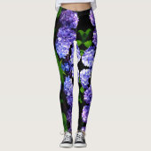 Hydrangeas, lila blauer Blume Leggings (Vorderseite)