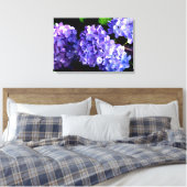Hydrangeas, lila blauer Blume Leinwanddruck (Insitu (Schlafzimmer))