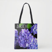 Hydrangeas, lila blauer Blume Tasche (Vorderseite)