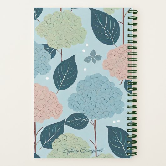 "Hydrangeas" Line A Day Journal Notizblock (Rückseite)