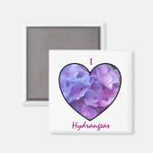 Hydrangeas Magnet (Vorderseite/Rückseite)
