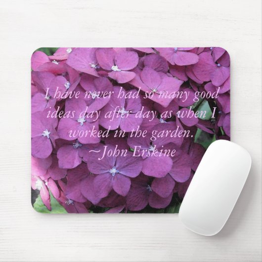 Hydrangeas Mousepad mit Gartenangebot (Mit Mouse)