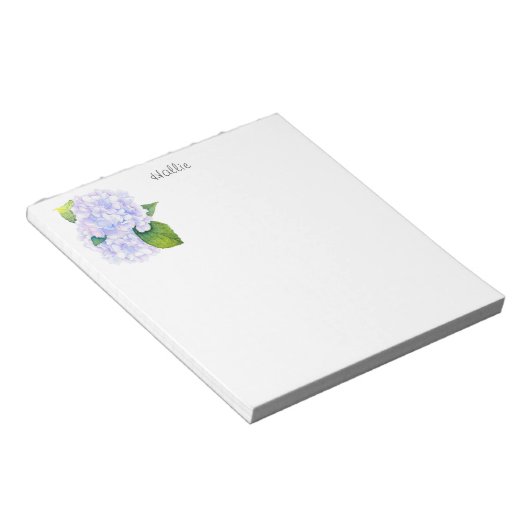 Hydrangeas Notizblock (angewinkelt)