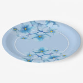 Hydrangeas Pappteller (Schrägansicht)