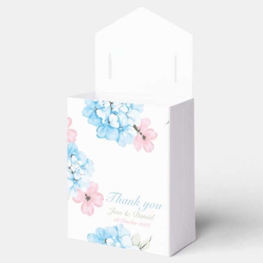 Hydrangeas Pastel Bloom Geschenkschachtel (Geöffnet)