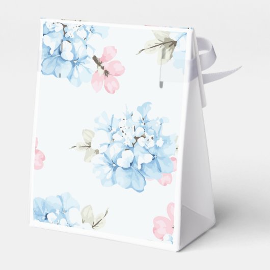 Hydrangeas Pastel Bloom Geschenkschachtel (Rückseite)