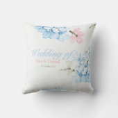 Hydrangeas Pastel Bloom Kissen (Rückseite)