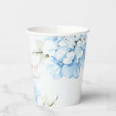 Hydrangeas Pastel Bloom Pappbecher (Links)