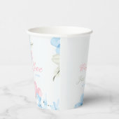 Hydrangeas Pastel Bloom Pappbecher (Rechts)