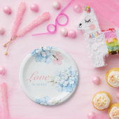 Hydrangeas Pastel Bloom Pappteller (Party)