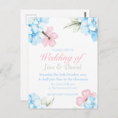 Hydrangeas Pastel Bloom Postkarte (Vorne/Hinten)