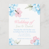 Hydrangeas Pastel Bloom Postkarte (Vorderseite)