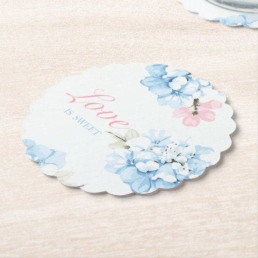 Hydrangeas Pastel Bloom Untersetzer (angewinkelt)