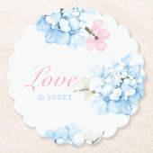 Hydrangeas Pastel Bloom Untersetzer (Vorderseite)