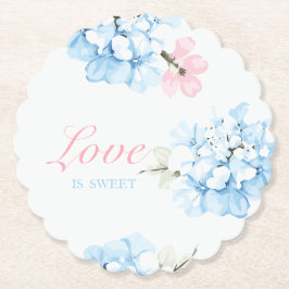 Hydrangeas Pastel Bloom Untersetzer