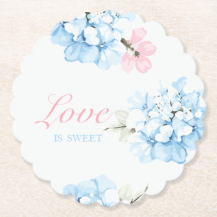 Hydrangeas Pastel Bloom Untersetzer