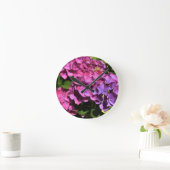 Hydrangeas Runde Wanduhr (Zuhause)