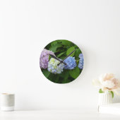 Hydrangeas Runde Wanduhr (Zuhause)