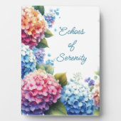 Hydrangeas Serenity Tabletop Plaque with Easel Fotoplatte (Vorderseite)