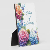 Hydrangeas Serenity Tabletop Plaque with Easel Fotoplatte (Seite)