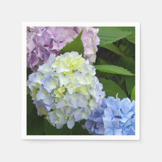 Hydrangeas Serviette (Vorderseite)