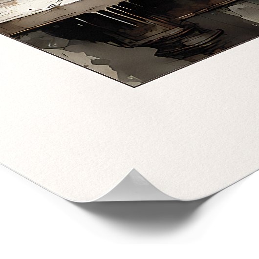 Hydrangeas Still Life - Print Poster (Ecke)