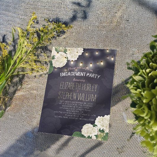 Hydrangeas String Lights von Wedding Party Einladung