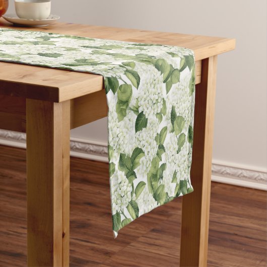 Hydrangeas Table Runner Kurzer Tischläufer (Beispiel)