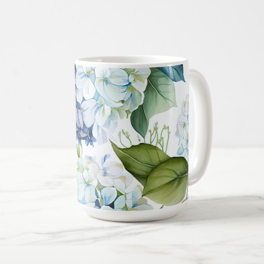 Hydrangeas-Tasse Kaffeetasse (VorderseiteRechts)