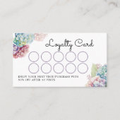 Hydrangeas Treuekarte (Vorderseite)