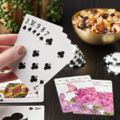 Hydrangeas und Butterfly Classic Playing Cards Spielkarten (In Situ)