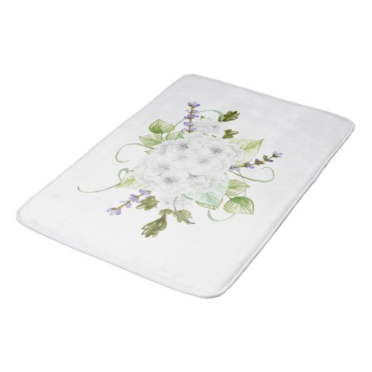 Hydrangeas und Lilacs Badematte (Schrägansicht)