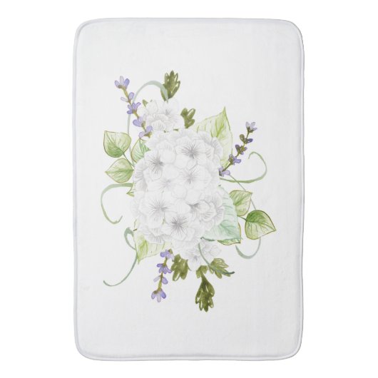 Hydrangeas und Lilacs Badematte (Vorderseite Vertikal)