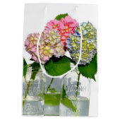 Hydrangeas und Mason jar Mittlere Geschenktüte (Rückseite)