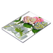 Hydrangeas und Mason jar Notizblock (Linke Seite)
