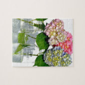 Hydrangeas und Mason jar Puzzle (Horizontal)