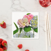 Hydrangeas und Mason jar Serviette (Beispiel)
