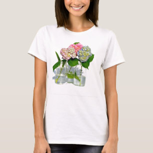 Hydrangeas und Mason jar T-Shirt