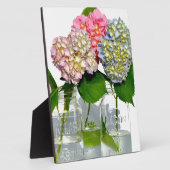Hydrangeas und Maurerkirsche Fotoplatte (Seite)
