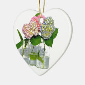 Hydrangeas und Maurerkirsche Keramikornament (Links)