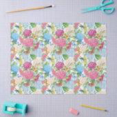 Hydrangeas und Schmetterlinge, Kachelkacheln Seidenpapier (Basteln)