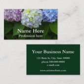 Hydrangeas - Visitenkarte (Vorne/Hinten)