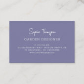 Hydrangeas Visitenkarte (Rückseite)