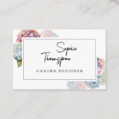 Hydrangeas Visitenkarte (Vorderseite)