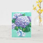 Hydrangeas von Lugano Karte (Gelbe Blume)