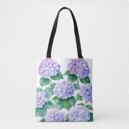 Hydrangeas Wasserfarbe Kunst Tasche