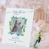 Hydrangeas Wedding 1 Foto Pet Signature Drink Sockelschild