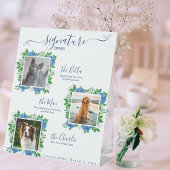 Hydrangeas Wedding 3 Foto Pet Signature Drink Sockelschild