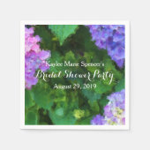 Hydrangeas Wedding Brautparty Napkins Serviette (Vorderseite)