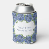 Hydrangeas Wedding Can Coolers Personalisierte Gäs Dosenkühler (Kanne Rückseite)